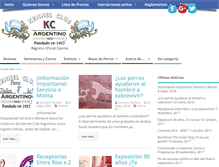 Tablet Screenshot of kennelclubargentino.org.ar